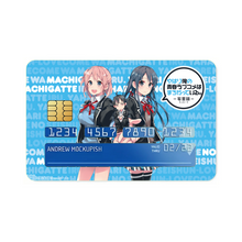 Load image into Gallery viewer, My Teen Romantic Comedy SNAFU Hachiman Hikigaya, Yukino Yukinoshita, Yui Yuigahama Credit Card Skins (4-in-1 Pack)