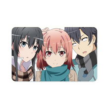 Load image into Gallery viewer, My Teen Romantic Comedy SNAFU Hachiman Hikigaya, Yukino Yukinoshita, Yui Yuigahama Credit Card Skins (4-in-1 Pack)