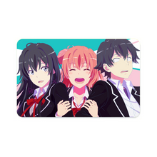 Load image into Gallery viewer, My Teen Romantic Comedy SNAFU Hachiman Hikigaya, Yukino Yukinoshita, Yui Yuigahama Credit Card Skins (4-in-1 Pack)