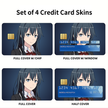 Load image into Gallery viewer, My Teen Romantic Comedy SNAFU Yukino Yukinoshita Credit Card Skins (4-in-1 Pack)