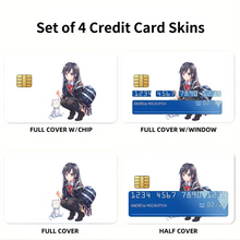 Load image into Gallery viewer, My Teen Romantic Comedy SNAFU Yukino Yukinoshita Credit Card Skins (4-in-1 Pack)