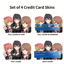 Load image into Gallery viewer, My Teen Romantic Comedy SNAFU Yukino Yukinoshita, Yui Yuigahama Credit Card Skins (4-in-1 Pack)