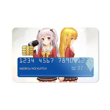 Load image into Gallery viewer, Nao Tomori and Yusa Nishimori holding hands Credit Card Skins (4-in-1 Pack)