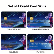 Load image into Gallery viewer, Nao Tomori back pose Credit Card Skins (4-in-1 Pack)