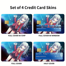 Load image into Gallery viewer, Nao Tomori holding a camera Credit Card Skins (4-in-1 Pack)