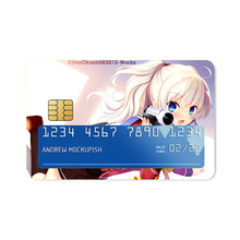 Load image into Gallery viewer, Nao Tomori holding a camera Credit Card Skins (4-in-1 Pack)
