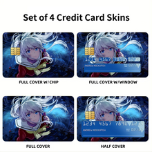 Load image into Gallery viewer, Nao Tomori looking up Credit Card Skins (4-in-1 Pack)