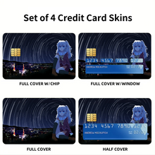 Load image into Gallery viewer, Nao Tomori sitting Credit Card Skins (4-in-1 Pack)