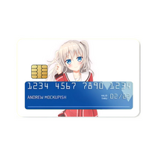 Load image into Gallery viewer, Nao Tomori smiling Credit Card Skins (4-in-1 Pack)