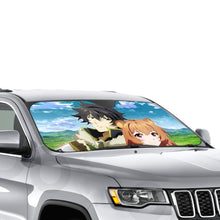 Load image into Gallery viewer, Naofumi and raphtalia Car Sunshade