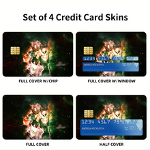 Load image into Gallery viewer, Naofumi and Raphtalia Credit Card Skins (4-in-1 Pack)