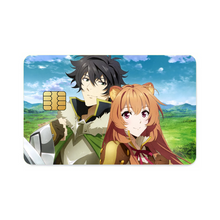 Load image into Gallery viewer, Naofumi and raphtalia Credit Card Skins (4-in-1 Pack)