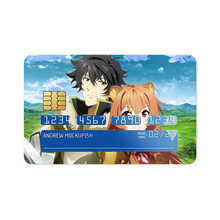 Load image into Gallery viewer, Naofumi and raphtalia Credit Card Skins (4-in-1 Pack)