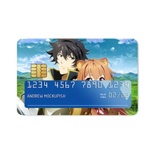 Load image into Gallery viewer, Naofumi and raphtalia Credit Card Skins (4-in-1 Pack)