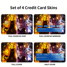 Load image into Gallery viewer, Naruto and Sasuke  Credit Card Skins (4-in-1 Pack)