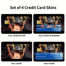 Load image into Gallery viewer, Naruto,Sasuke and Minato  Credit Card Skins (4-in-1 Pack)