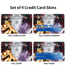 Load image into Gallery viewer, Naruto,Sasuke,Obito,Madara and Hashirama  Credit Card Skins (4-in-1 Pack)