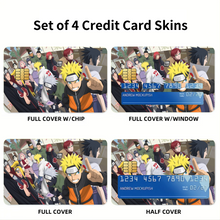 Load image into Gallery viewer, Naruto Shippuden Credit Card Skins (4-in-1 Pack)