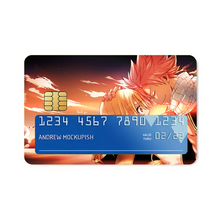 Load image into Gallery viewer, Natsu and Lucy (Fairy Tail) Credit Card Skins (4-in-1 Pack)