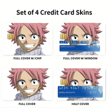 Load image into Gallery viewer, Natsu Credit Card Skins (4-in-1 Pack)