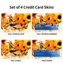 Load image into Gallery viewer, Natsu Dragneel Credit Card Skins (4-in-1 Pack)