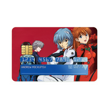 Load image into Gallery viewer, Neon Genesis Evangelion Shinji Ikari, Rei Ayanami, Kaworu Nagisa Credit Card Skins (4-in-1 Pack)