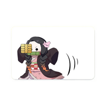 Load image into Gallery viewer, Nezuko Kamado Credit Card Skins (4-in-1 Pack)