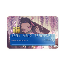 Load image into Gallery viewer, Nezuko Kamado Credit Card Skins (4-in-1 Pack)