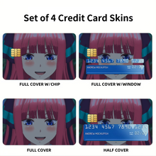 Load image into Gallery viewer, Nino Nakano Credit Card Skins (4-in-1 Pack)