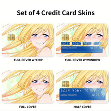 Load image into Gallery viewer, Nisekoi Chitoge Kirisaki Credit Card Skins (4-in-1 Pack)