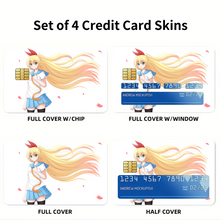 Load image into Gallery viewer, Nisekoi Chitoge Kirisaki Credit Card Skins (4-in-1 Pack)