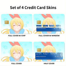Load image into Gallery viewer, Nisekoi Chitoge Kirisaki Credit Card Skins (4-in-1 Pack)