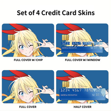 Load image into Gallery viewer, Nisekoi Chitoge Kirisaki Credit Card Skins (4-in-1 Pack)