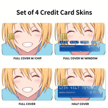 Load image into Gallery viewer, Nisekoi Chitoge Kirisaki Credit Card Skins (4-in-1 Pack)