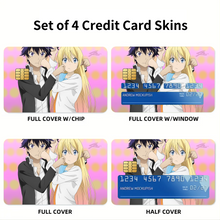 Load image into Gallery viewer, Nisekoi Chitoge Kirisaki Credit Card Skins (4-in-1 Pack)