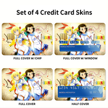 Load image into Gallery viewer, Nisekoi Chitoge Kirisaki, Kosaki Onodera Credit Card Skins (4-in-1 Pack)