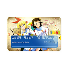 Load image into Gallery viewer, Nisekoi Chitoge Kirisaki, Kosaki Onodera Credit Card Skins (4-in-1 Pack)