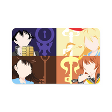 Load image into Gallery viewer, Nisekoi Chitoge Kirisaki, Kosaki Onodera, Marika Tachibana Credit Card Skins (4-in-1 Pack)