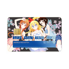 Load image into Gallery viewer, Nisekoi Chitoge Kirisaki, Kosaki Onodera, Marika Tachibana Credit Card Skins (4-in-1 Pack)