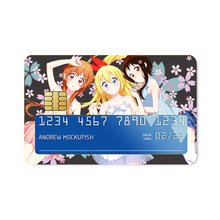 Load image into Gallery viewer, Nisekoi Chitoge Kirisaki, Kosaki Onodera, Marika Tachibana Credit Card Skins (4-in-1 Pack)