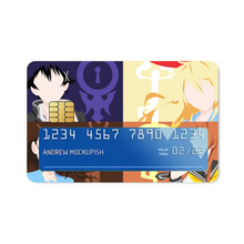 Load image into Gallery viewer, Nisekoi Chitoge Kirisaki, Kosaki Onodera, Marika Tachibana Credit Card Skins (4-in-1 Pack)