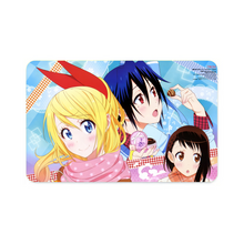 Load image into Gallery viewer, Nisekoi Chitoge Kirisaki, Kosaki Onodera, Seishirou Tsugumi Credit Card Skins (4-in-1 Pack)