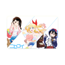 Load image into Gallery viewer, Nisekoi Chitoge Kirisaki, Kosaki Onodera, Seishirou Tsugumi Credit Card Skins (4-in-1 Pack)