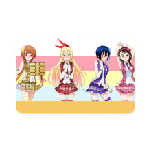Load image into Gallery viewer, Nisekoi Chitoge Kirisaki, Kosaki Onodera, Seishirou Tsugumi, Marika Tachibana Credit Card Skins (4-in-1 Pack)