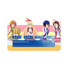 Load image into Gallery viewer, Nisekoi Chitoge Kirisaki, Kosaki Onodera, Seishirou Tsugumi, Marika Tachibana Credit Card Skins (4-in-1 Pack)