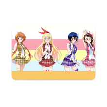 Load image into Gallery viewer, Nisekoi Chitoge Kirisaki, Kosaki Onodera, Seishirou Tsugumi, Marika Tachibana Credit Card Skins (4-in-1 Pack)