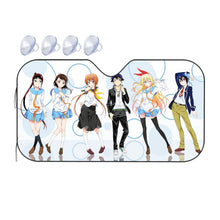 Load image into Gallery viewer, Nisekoi Chitoge Kirisaki, Kosaki Onodera, Seishirou Tsugumi, Marika Tachibana, Ruri Miyamoto Car Sunshade