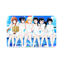 Load image into Gallery viewer, Nisekoi Chitoge Kirisaki, Kosaki Onodera, Seishirou Tsugumi, Marika Tachibana, Ruri Miyamoto Credit Card Skins (4-in-1 Pack)