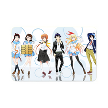 Load image into Gallery viewer, Nisekoi Chitoge Kirisaki, Kosaki Onodera, Seishirou Tsugumi, Marika Tachibana, Ruri Miyamoto Credit Card Skins (4-in-1 Pack)