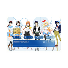 Load image into Gallery viewer, Nisekoi Chitoge Kirisaki, Kosaki Onodera, Seishirou Tsugumi, Marika Tachibana, Ruri Miyamoto Credit Card Skins (4-in-1 Pack)